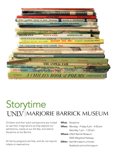 Storytime at the Barrick Museum