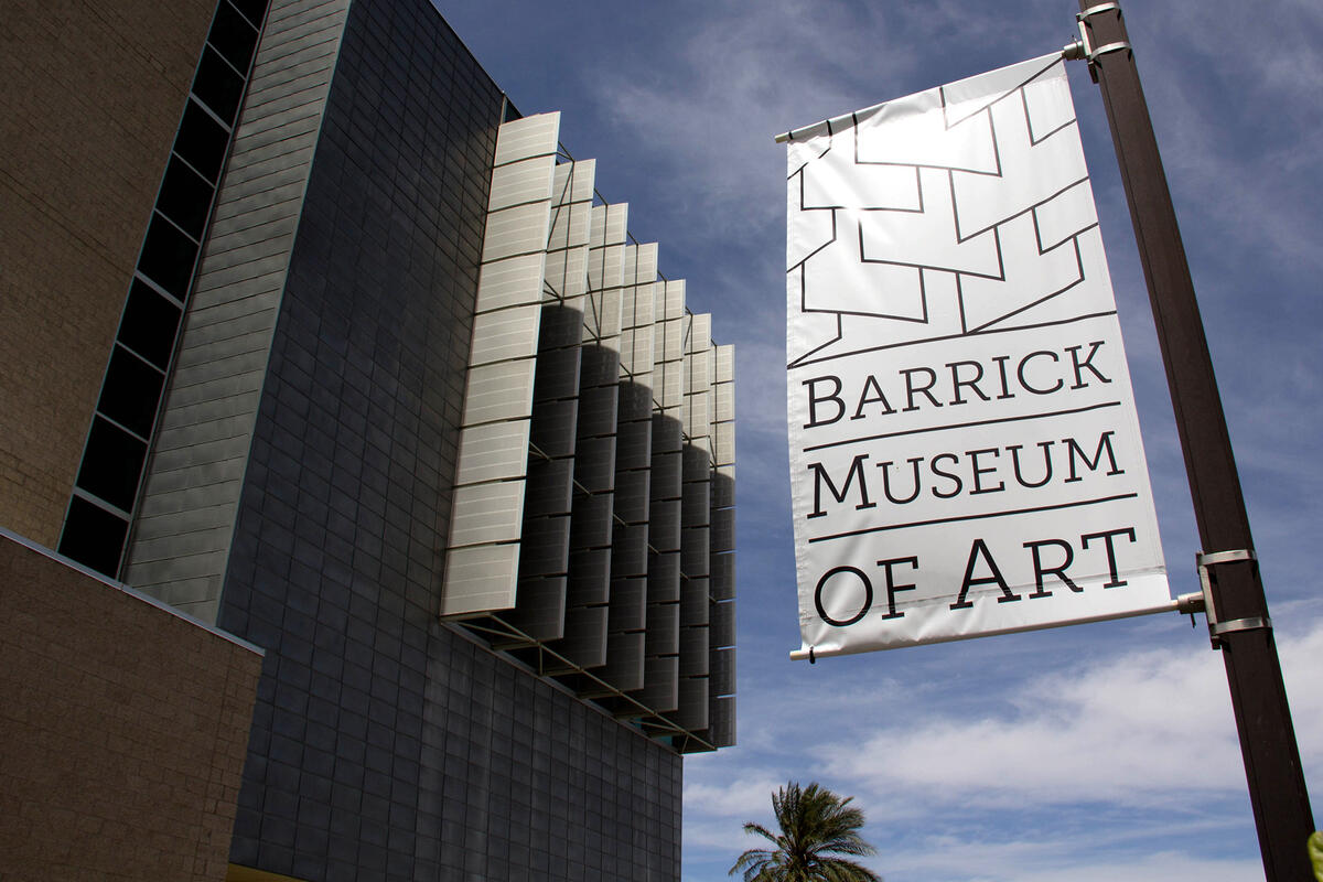Barrick Museum sign