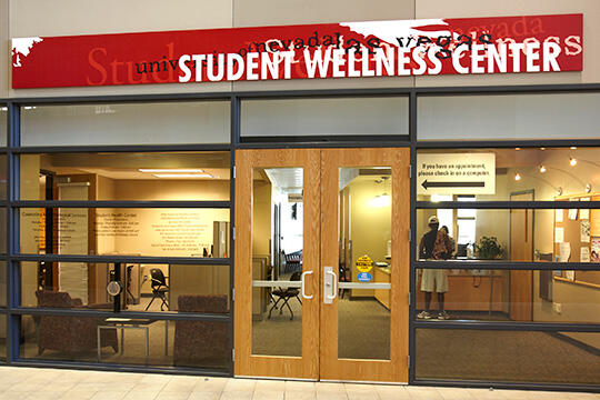 The front view of the Student Wellness Center