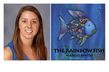 Erin Cox, sophomore accounting major and women's swim team member, recommends Rainbow Fish, by Marcus Pfister: “I loved the illustrations and the deeper meaning behind the book in that it teaches valuable lessons in a way that children will understand.”