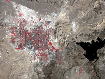 population growth map of Southern Nevada