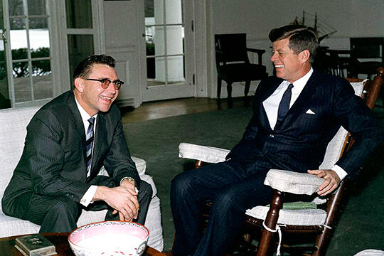 Gov. Grant Sawyer with President John F. Kennedy