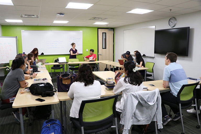 The UNLV School of Medicine Charter Class in a classroom