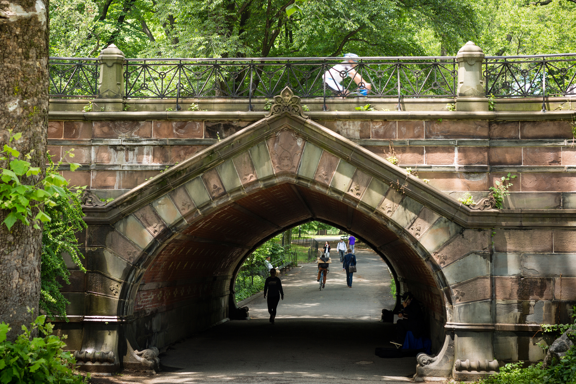 Central Park's original design used arches to keep pedestrians and carriage traffic separate, an idea he's hoping to revive.