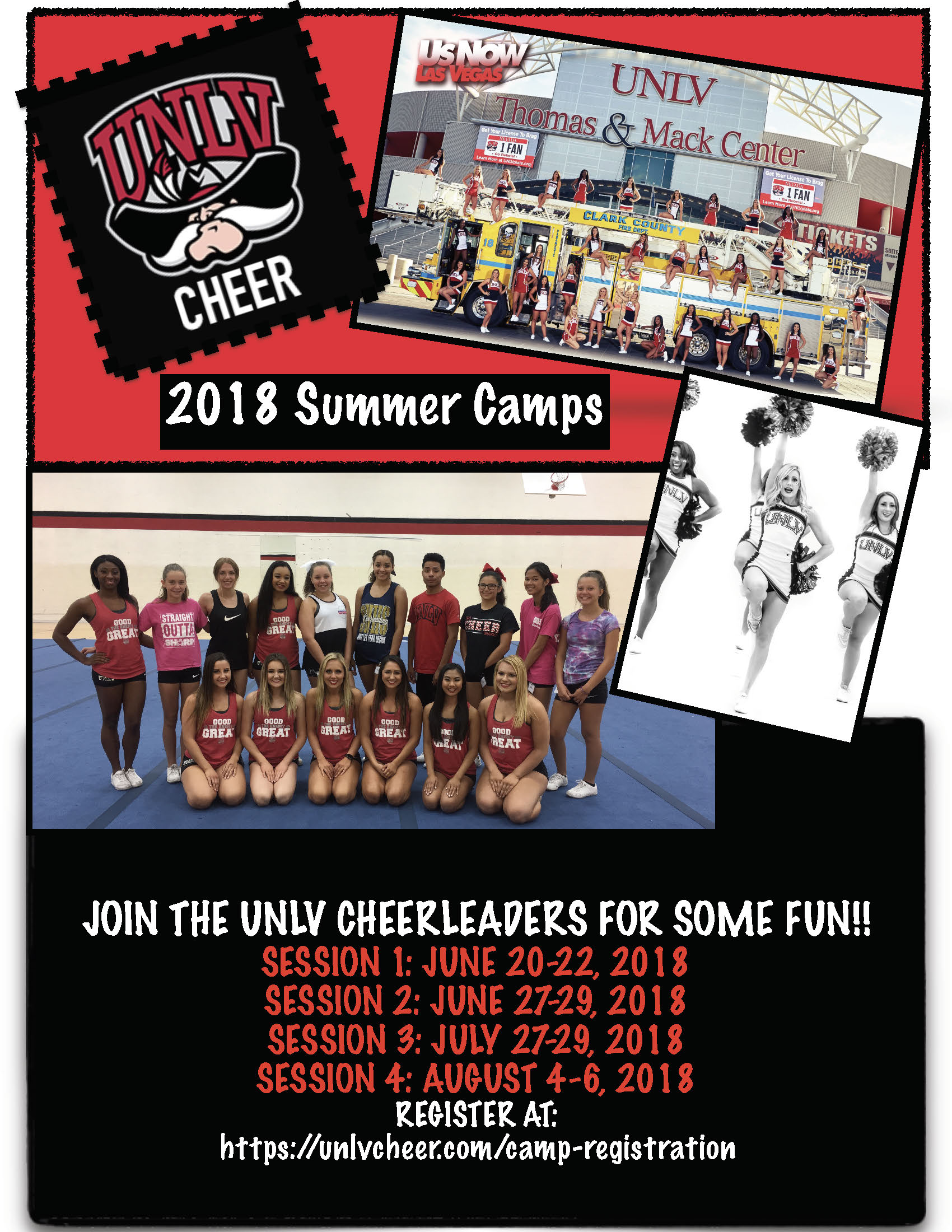 Unlv Cheer Summer Camps Calendar University Of Nevada Las Vegas