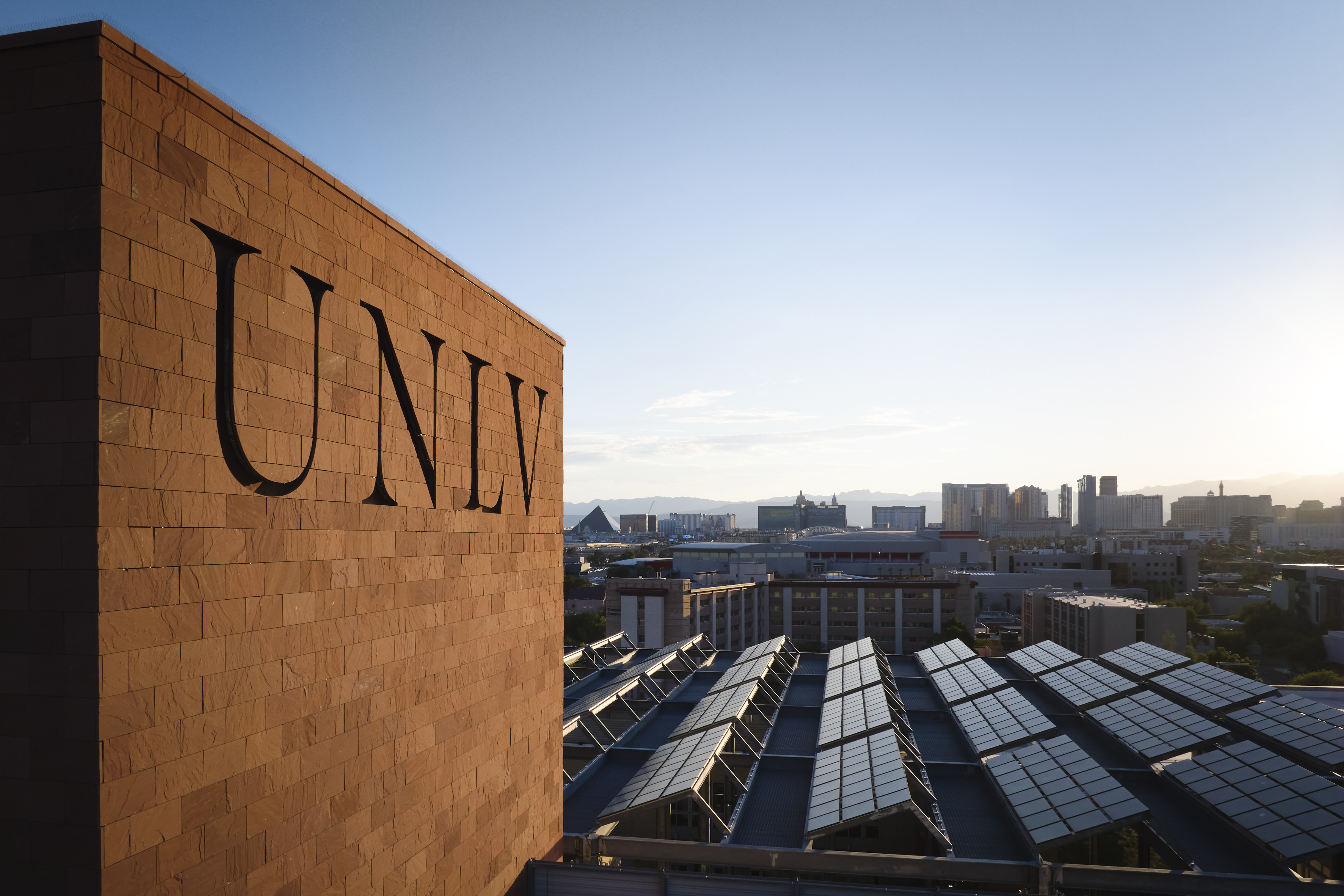 Photo of a sign labeled &quot;U-N-L-V&quot;