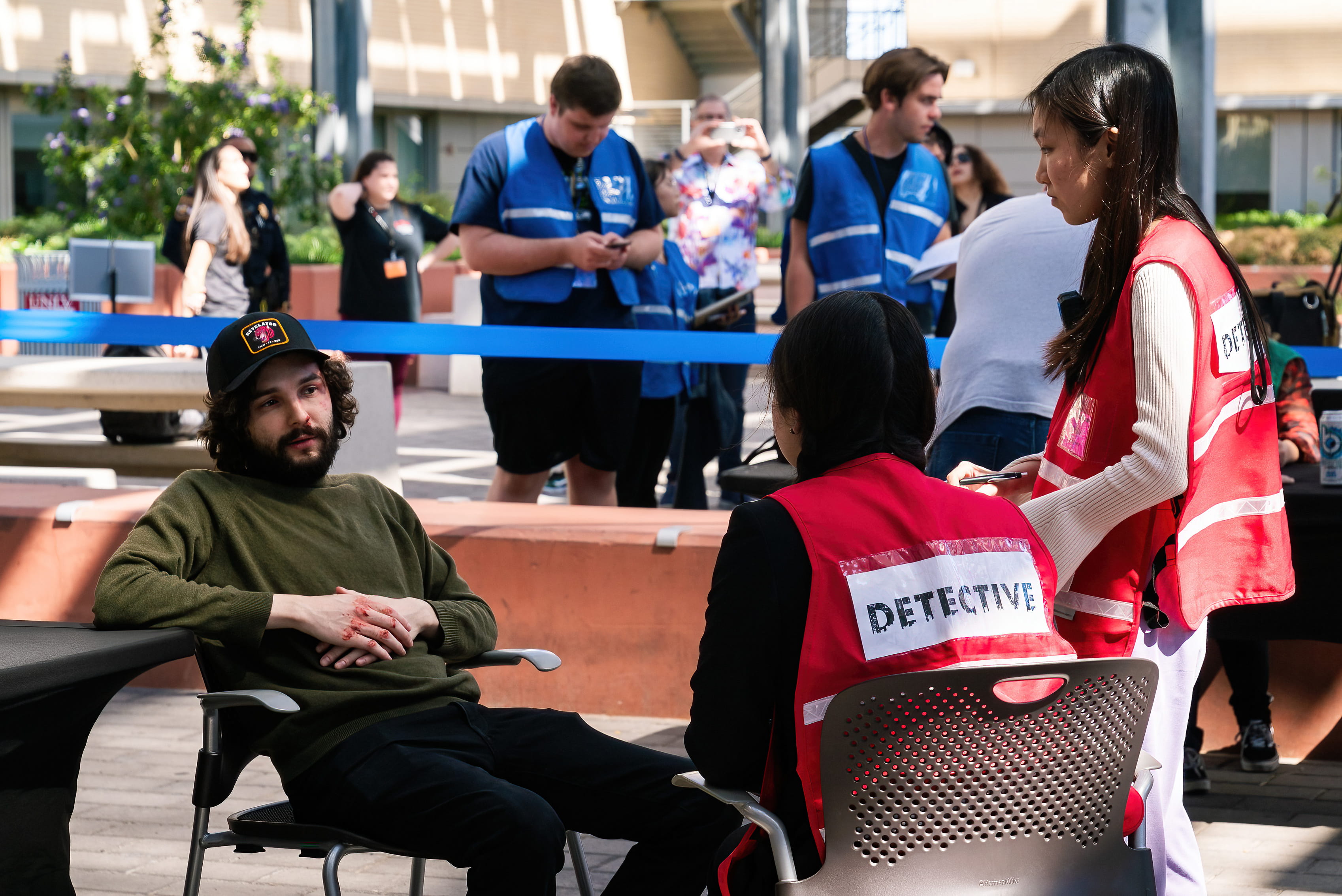 Photo of students working