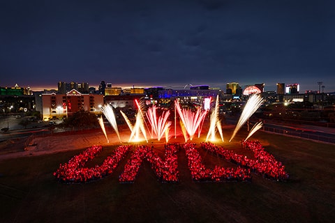 Fireworks display from Premier U.N.L.V.