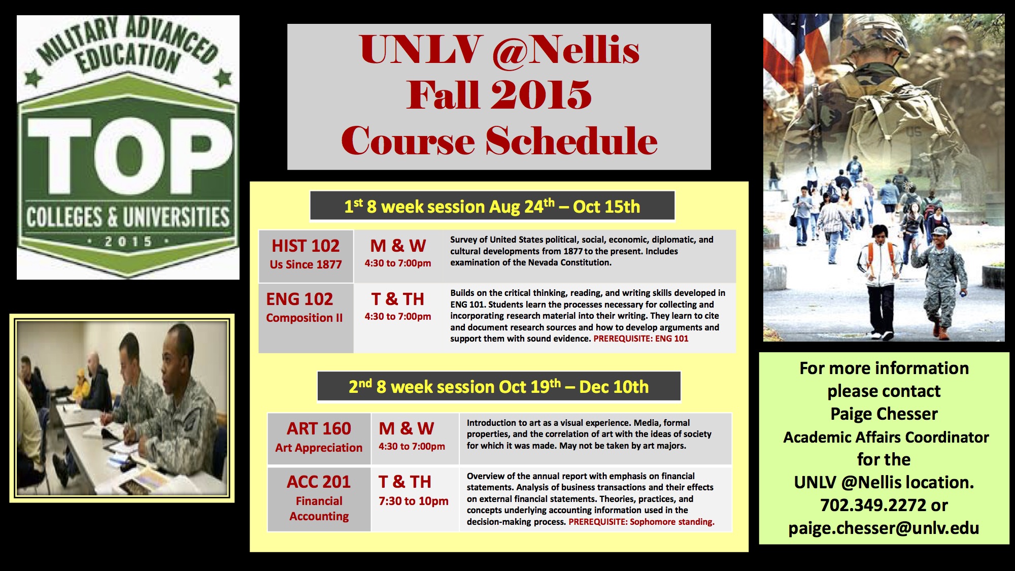 UNLV/Nellis AFB Office University of Nevada, Las Vegas