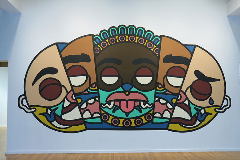 Artpiece with heads