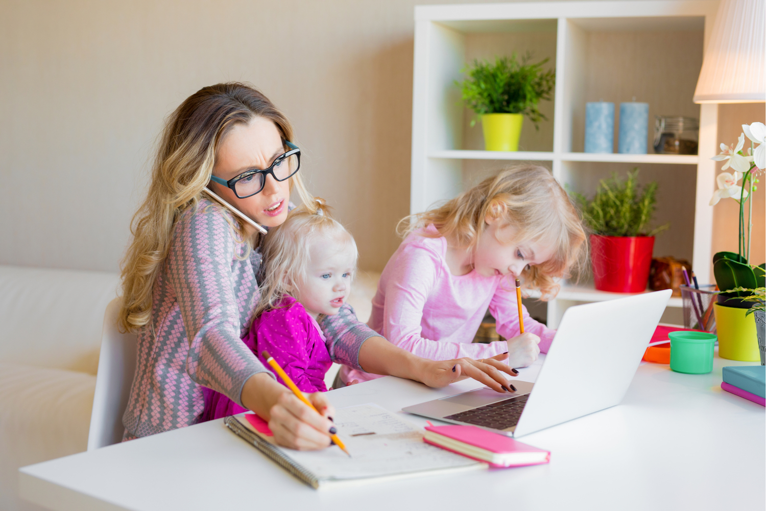 Covid Tech Took a Toll on Work-From-Home Moms