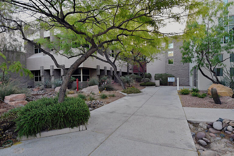 Courtyard of the Desert Research Institute's building