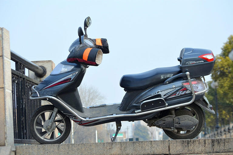 Scooter on the street