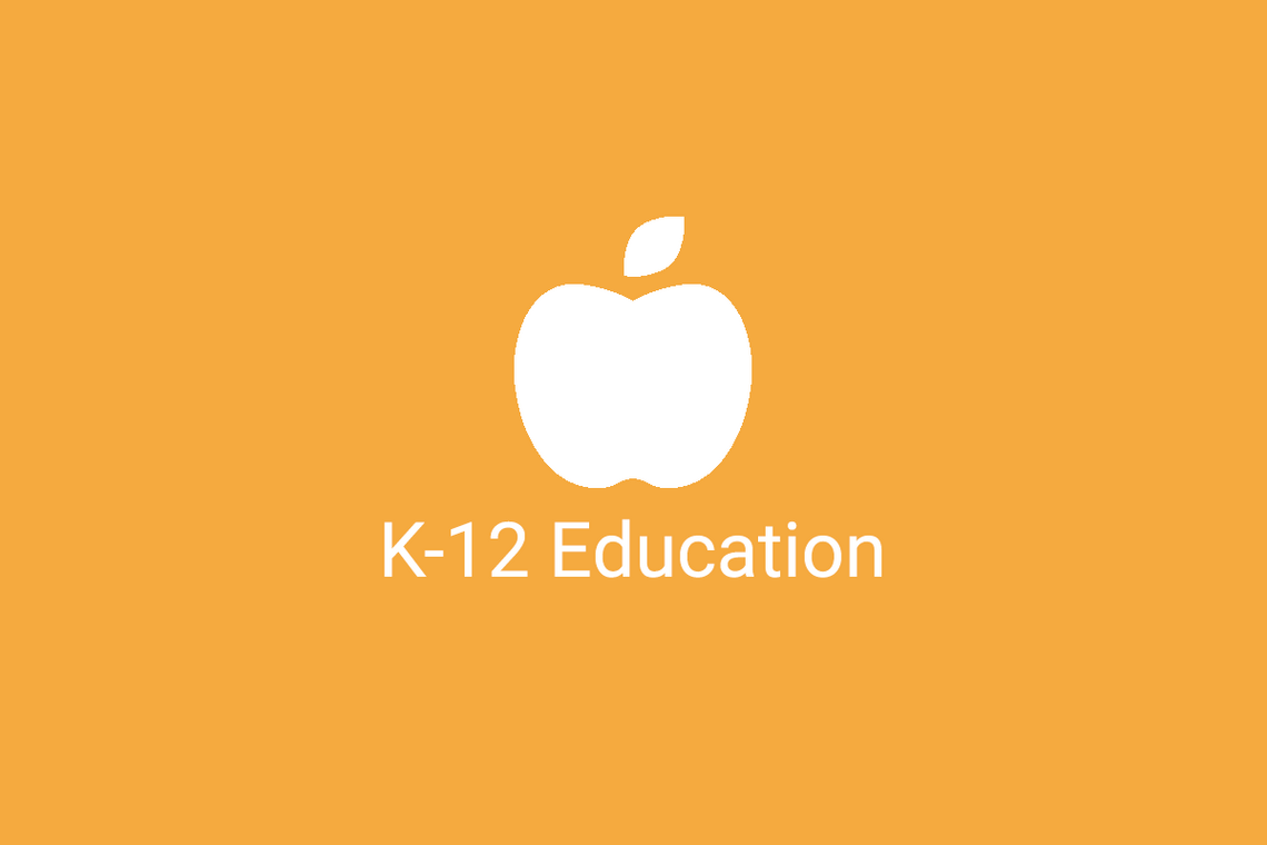Image of apple; K-12 Education