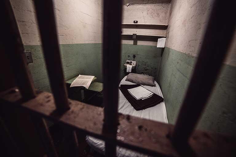 Empty prison cell