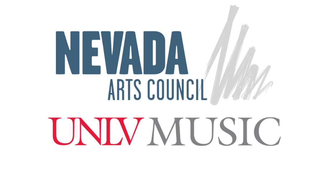 Logos of Nevada Arts Council and UNLV Music