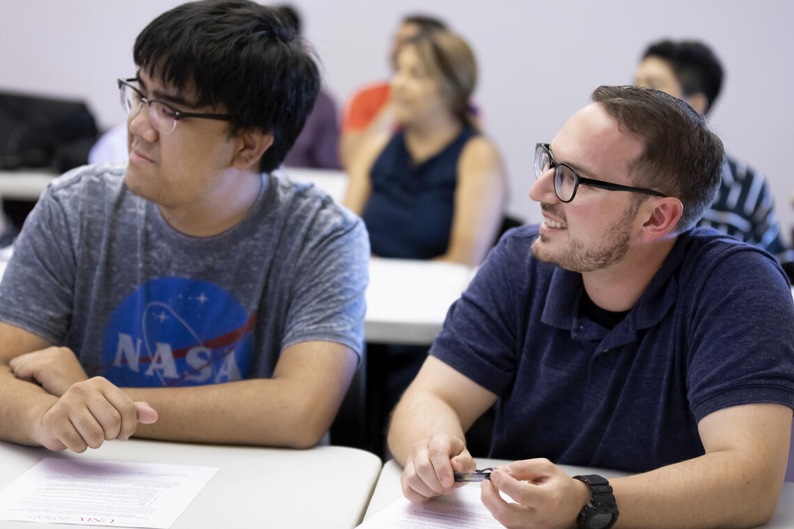 students in graduate class