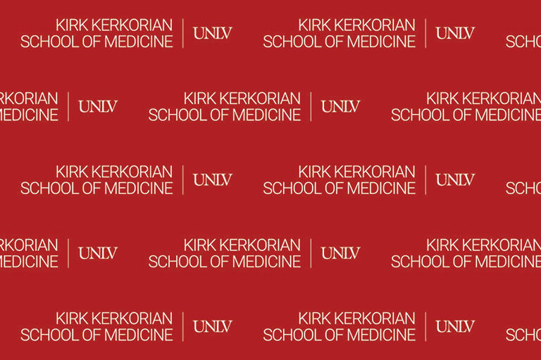 School of Medicine Virtual Background: Dark Red