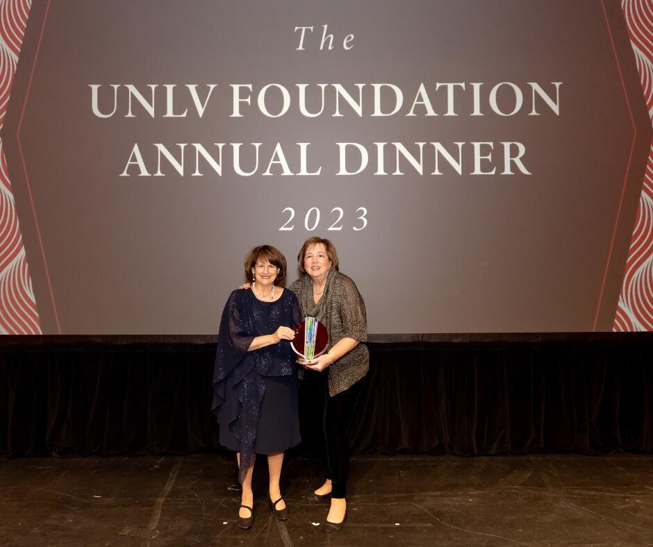 Stephanie I. Vondrak is welcomed to the UNLV Palladium Society at the Foundation Annual Dinner.