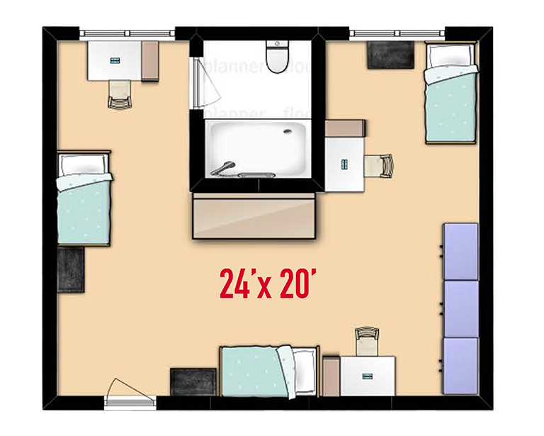floorplan of Tonopah Triple