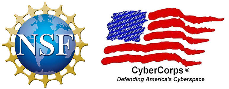 Logos for the NSF and Cybercorps