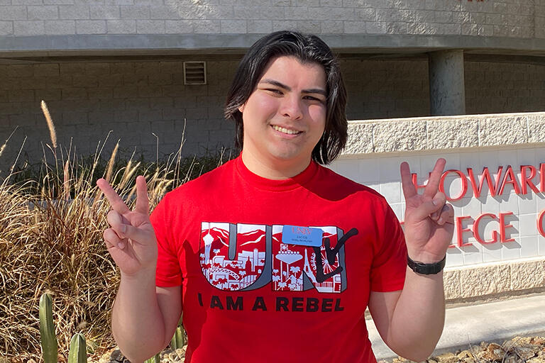 Waist up shot of Tour Guide Jacob
