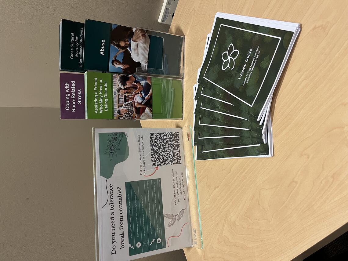 Health Education Flyers on a Table