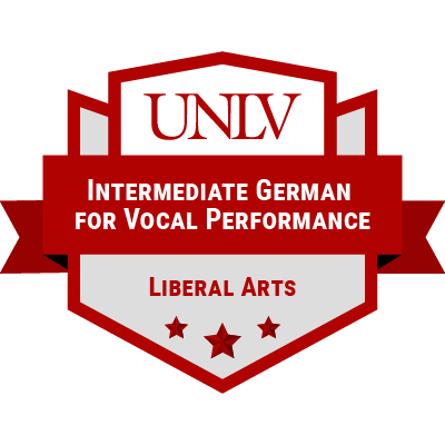 Intermediate German for Vocal Performance Badge