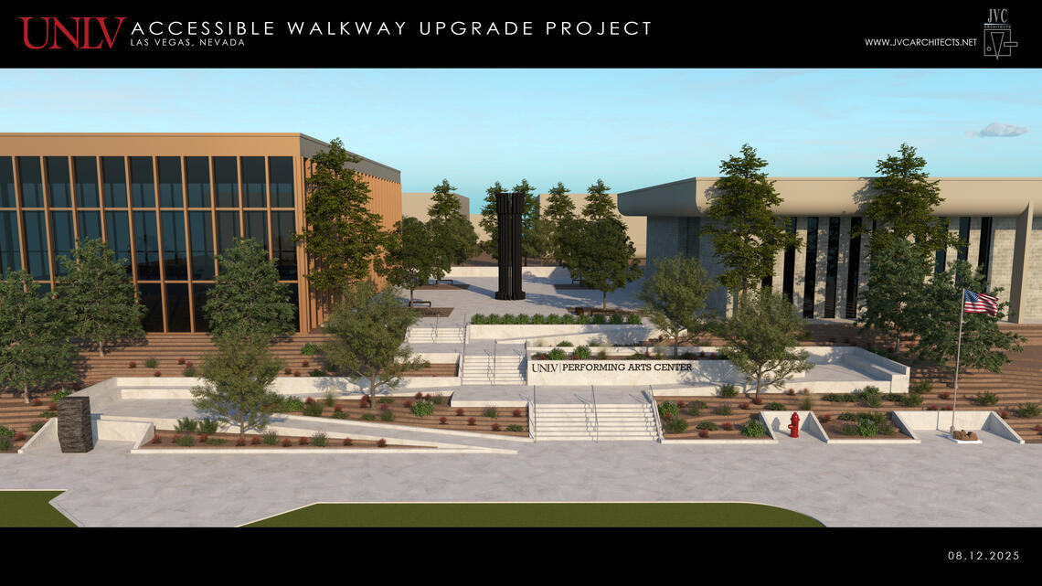 building rendering of a walkway