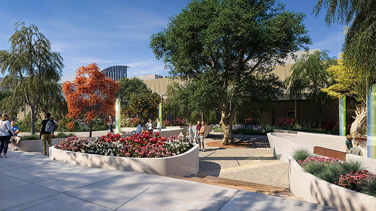 Artist rendering of the memorial garden