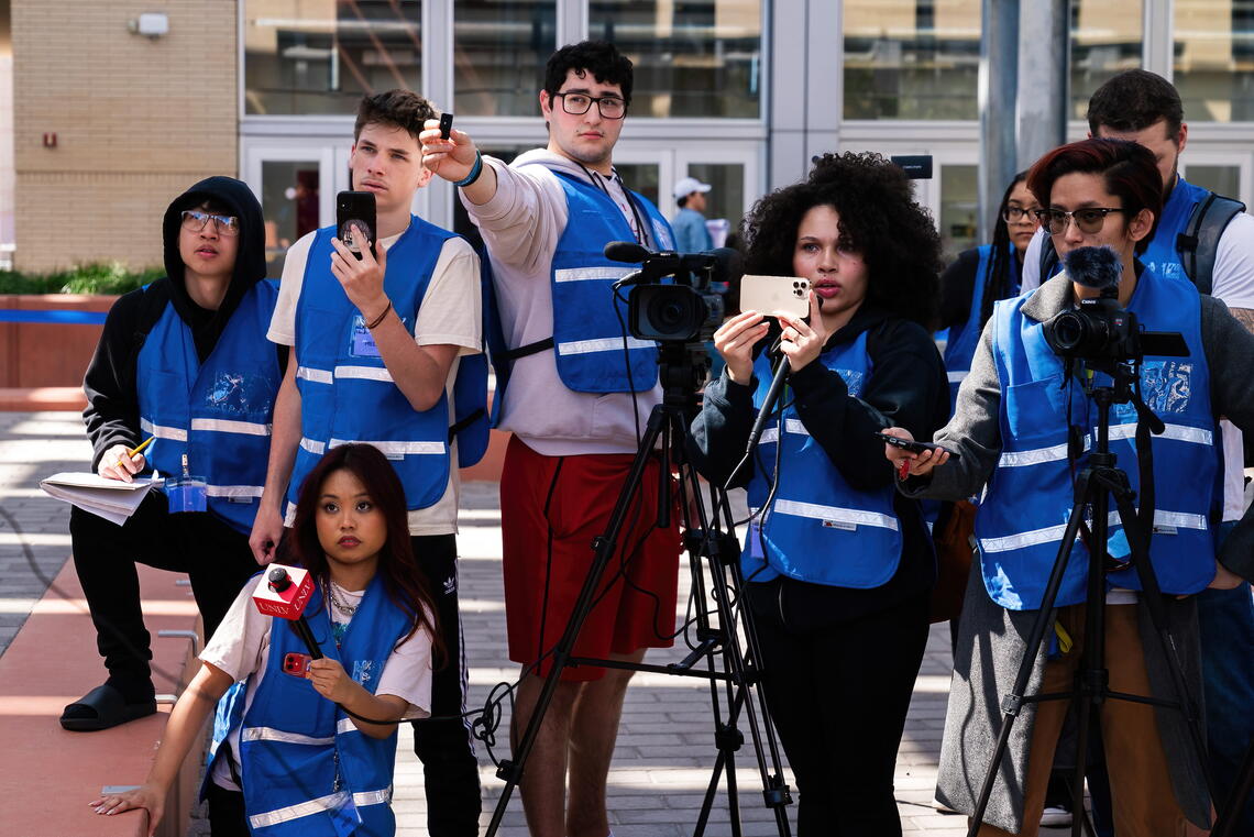 Photo of student journalists
