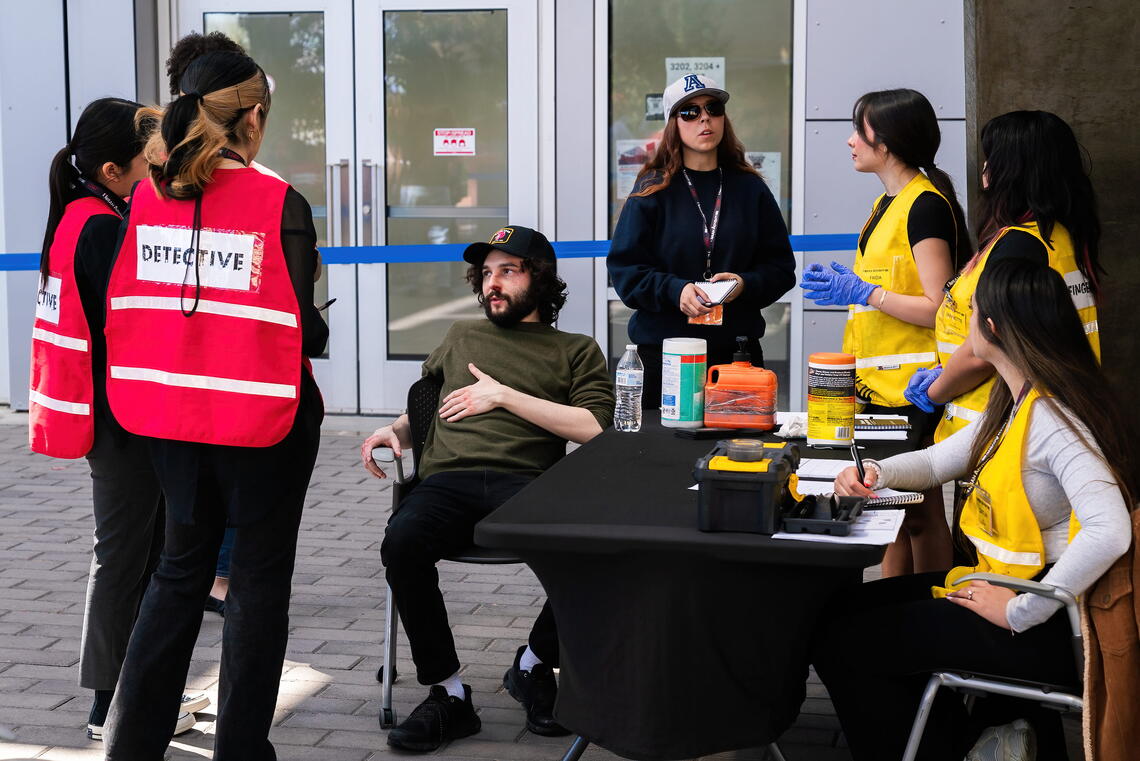 Team having a discussion 