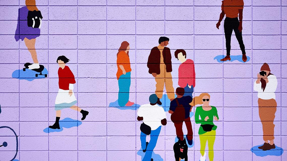 Different, Daring, Diverse mural