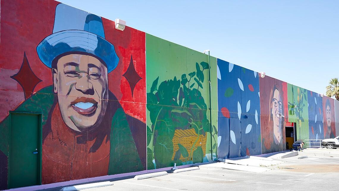 Portraits, Plants, and Pattern mural