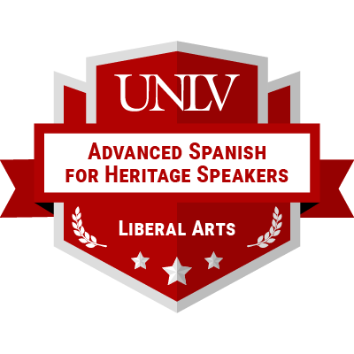 Advanced Spanish for Heritage Speakers badge