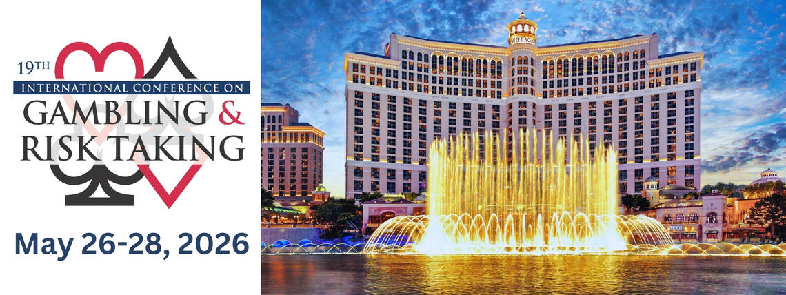 Photograph of Bellagio Hotel and Fountains, 19th International Conference on Gambling &amp; Risk Taking, May 26-28, 2026, Bellagio Hotel &amp; Casino