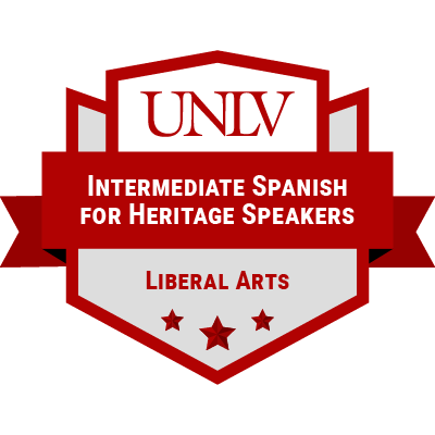 Intermediate Spanish for Heritage Speakers badge