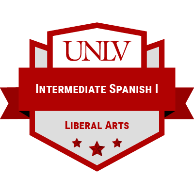 Intermediate Spanish I badge