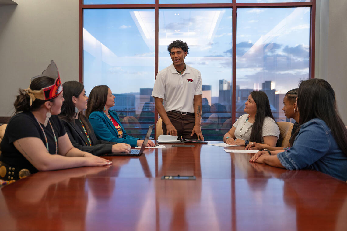 The Tribal Education Department in a meeting 
