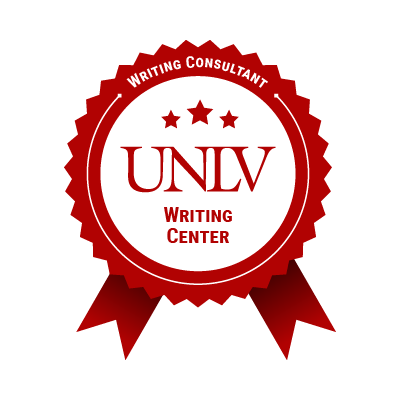 UNLV Writing Center - Writing Consultant badge