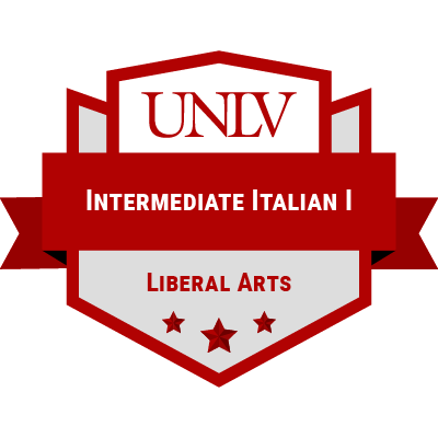 Intermediate Italian I badge
