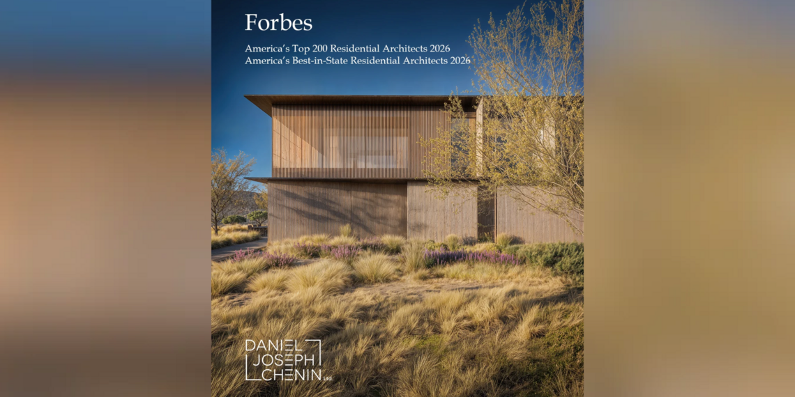 Image of a modern home and the text: Forbes America&rsquo;s Top 200 Residential Architects 2026 America&rsquo;s Best-in-State Residential Architects 2026 &ndash; Nevada