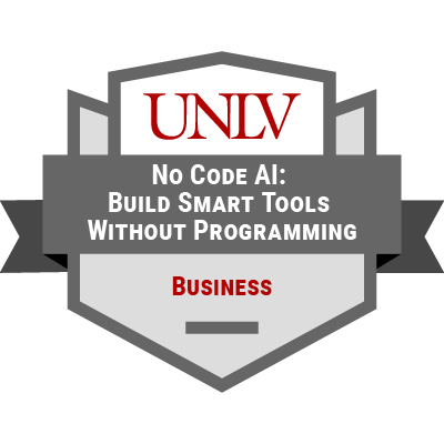 No Code AI: Build Smart Tools Without Programming badge