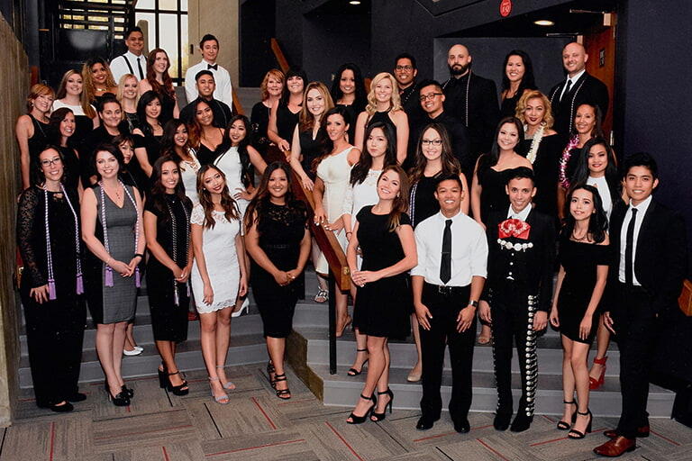 Group photo of the nursing school in the year 2017