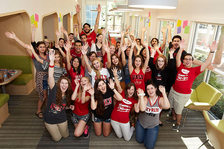 Student group cheers
