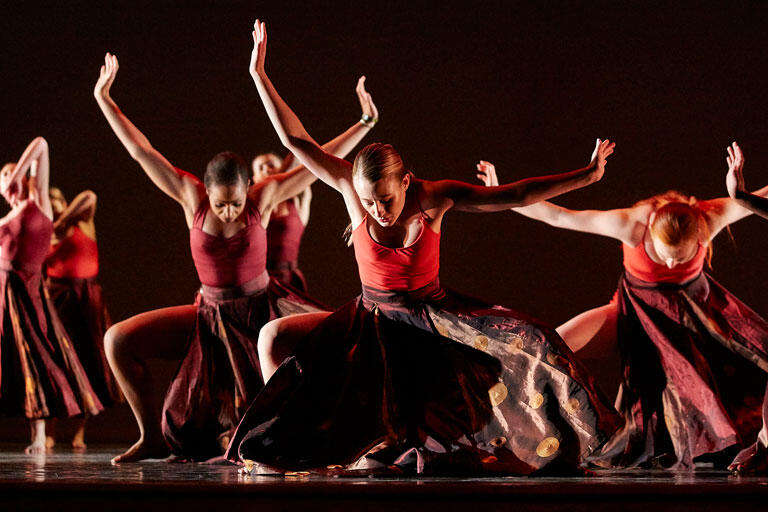 Dancers in a performance