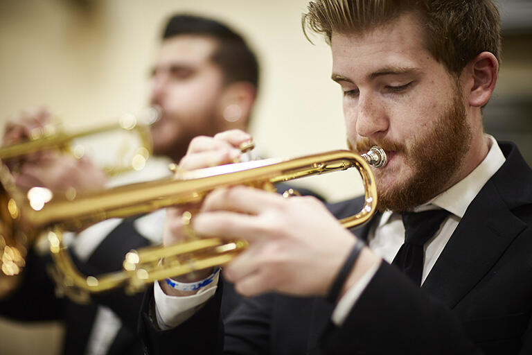Close up of Jazz Ensemble group