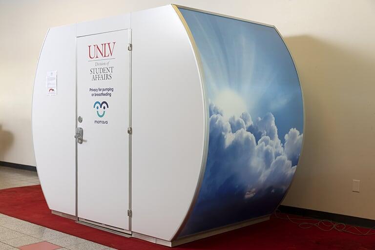 Room/pod with door on front