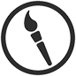 Icon of a paintbrush.