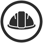 Icon of a hard hat.